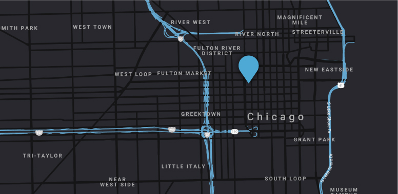 Jabian Chicago Location Map