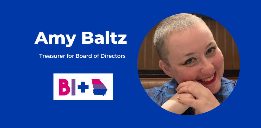 Amy Baltz Voted in As Treasurer for Bi+ Georgia’s Board of Directors